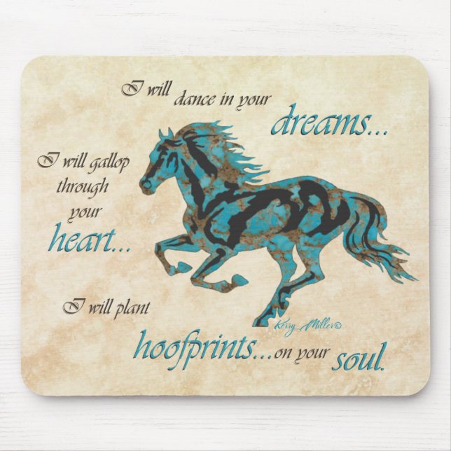 Inspirational Horse Mouse Pad (Front)