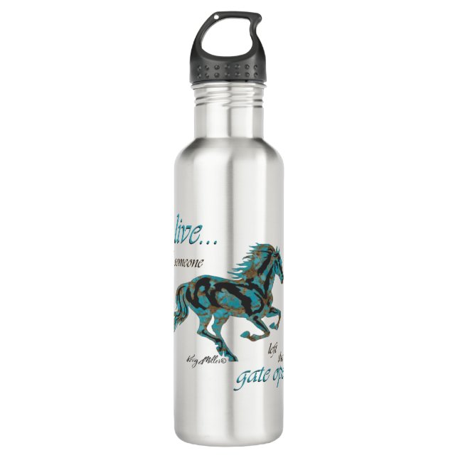 Inspirational Horse Stainless Steel Water Bottle (Front)