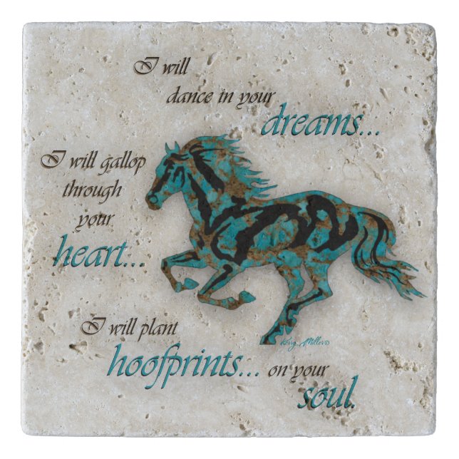 Inspirational Horse Trivet (Front)