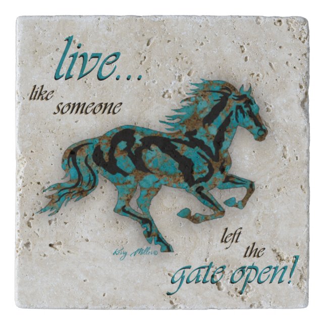 Inspirational Horse Trivet (Front)