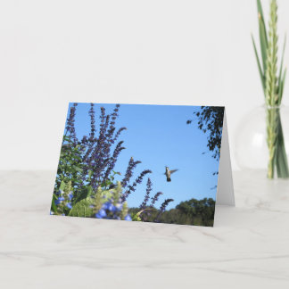 Inspirational Hummingbird card