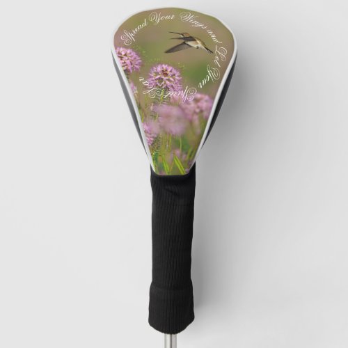 Inspirational Hummingbird Wings Golf Head Cover