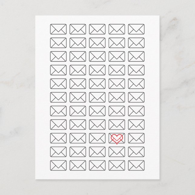 Inspirational I Love you note Postcard (Front)