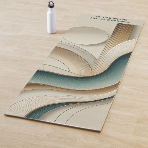 Inspirational In the Flow All is Possible Yoga Mat