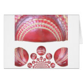 Inspirational International Red Cricket Ball Desig (Front Horizontal)