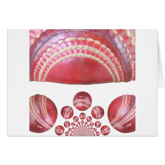Inspirational International Red Cricket Ball Desig (Front Horizontal)