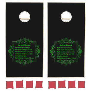 Inspirational Irish Blessing Cornhole Set
