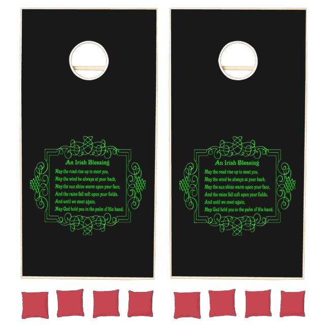 Inspirational Irish Blessing Cornhole Set (Set)