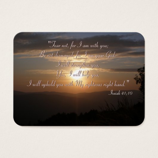 Inspirational - Isaiah 41;10 - Chubby B. Card (Front)