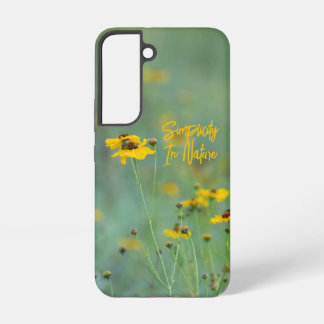 Inspirational Isolated Yellow Wildflowers Photo Samsung Galaxy S22 Case
