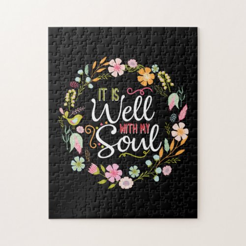 Inspirational it is well with my soul jigsaw puzzle