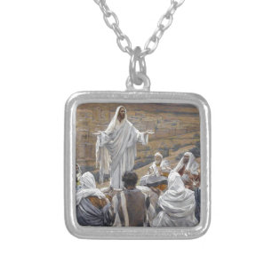 Inspirational Jesus Bible Faith Hope Love Silver Plated Necklace