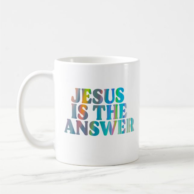 Inspirational- Jesus is the answer Coffee Mug (Left)