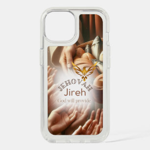 Inspirational Jesus Jireh Loaves Fish Gold Dove iPhone 15 Case
