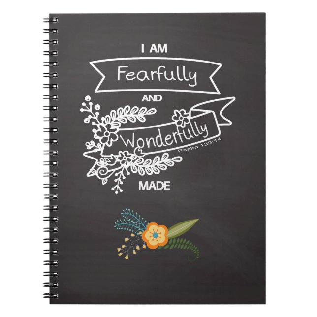 Inspirational Journal Fearfully and Wonderfully (Front)