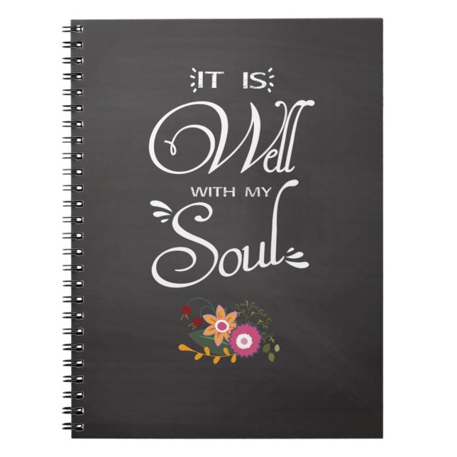 Inspirational Journal It Is Well With My Soul (Front)