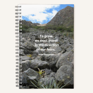inspirational journal, "To grow . . ." Notebook