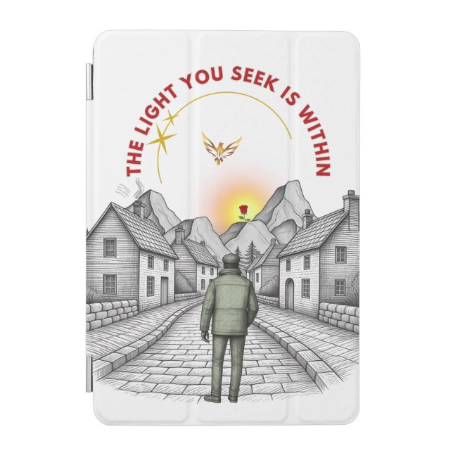 Inspirational Journey Illustration  iPad Mini Cover (Front)