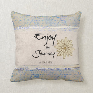 Inspirational Journey Quote Throw Pillow