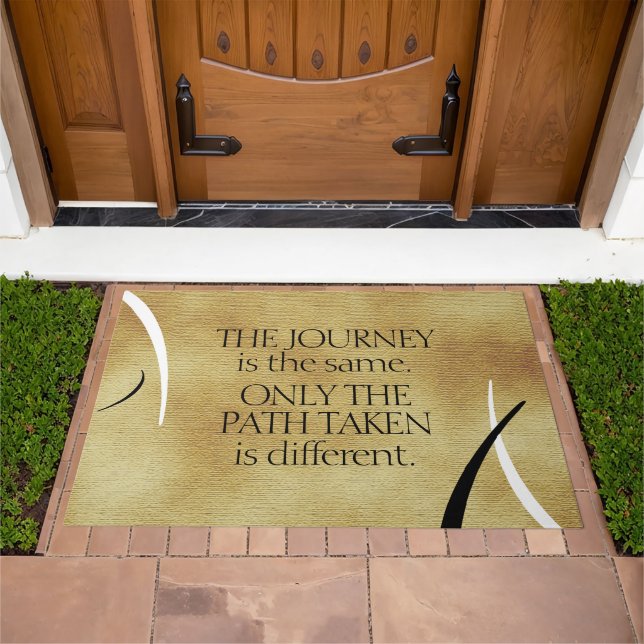 Inspirational Journeys and Paths Quote Doormat (Outdoor)