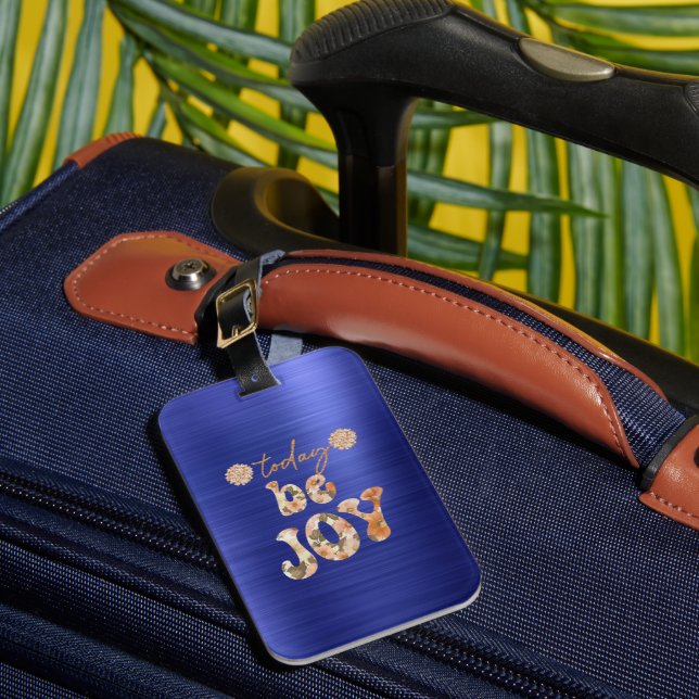 Inspirational Joy Affirmation Luggage Tag (Front Insitu 1)
