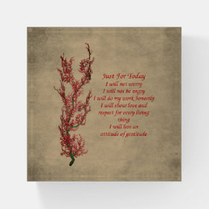 Inspirational Just For Today Paperweight