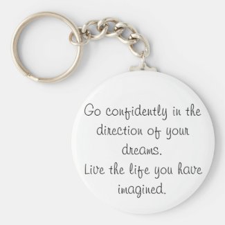 Inspirational keychains go confidently gift idea