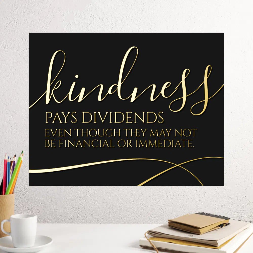 Inspirational Kindness Pays Dividends ...