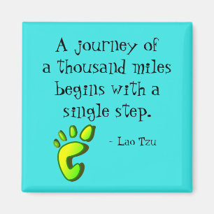 Inspirational Lao Tzu Quote Magnet