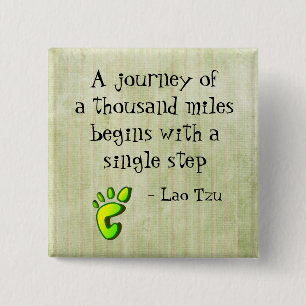 Inspirational Lao Tzu Quote Pinback Button