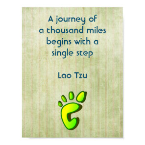 Inspirational Lao Tzu Quote Poster