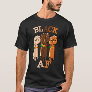 Inspirational Leaders Power Fist Hand Black Histor T-Shirt