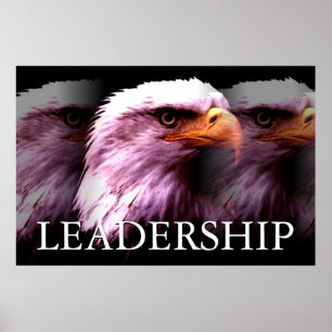 Inspirational Leadership Eagle Poster