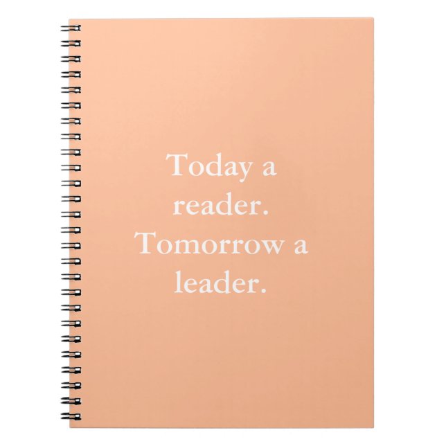 Inspirational Leadership Quote Notebook (Front)