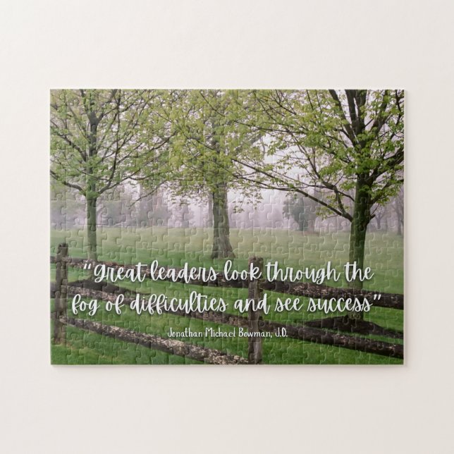 Inspirational Leadership Quote Puzzle (Horizontal)