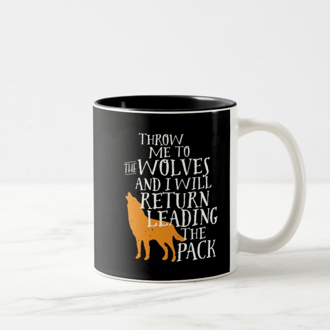 Inspirational Leadership Quote Strong Leaders Two-Tone Coffee Mug (Right)