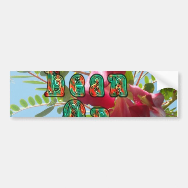 Inspirational Lean On Me Floral Skyward Art Print  Bumper Sticker (Front)