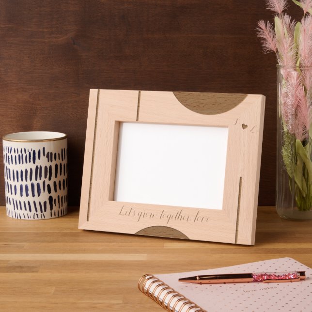  Inspirational "Let’s Grow Together" Picture  Engraved Frames (Left)
