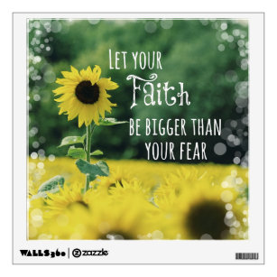 Let Your Faith Be Bigger Than Your Fear Letrero De Chapa De Metal