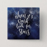 Inspirational Lettering With Watercolor Background Button at Zazzle