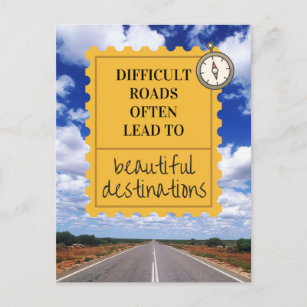 Life Is A Journey Not A Destination Quotable Greeting Card