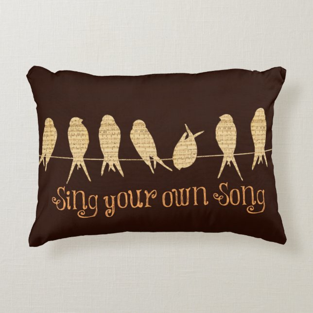 Inspirational Life Quote Decorative Pillow (Front)