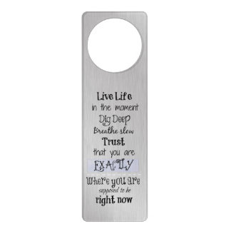 Inspirational Life Quote Door Hanger