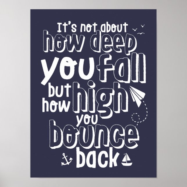 Inspirational Life Quote Poster Move On (Front)