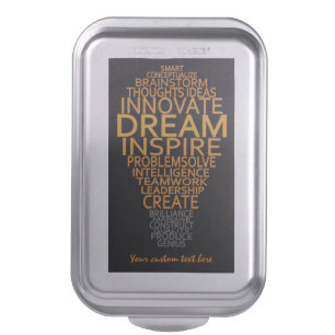 Inspirational Light Bulb custom cake tin Pan
