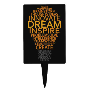 Inspirational Light Bulb custom cake toppers