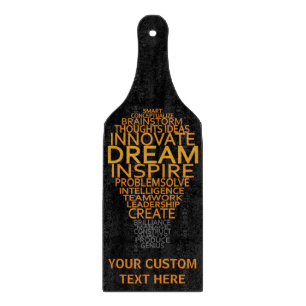 Inspirational Light Bulb custom cutting boards