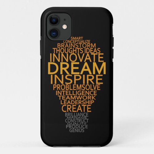 Inspirational Light Bulb custom iPhone case