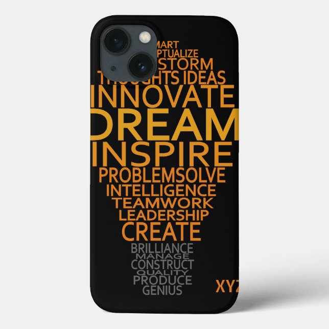 Inspirational Light Bulb custom monogram cases (Back)