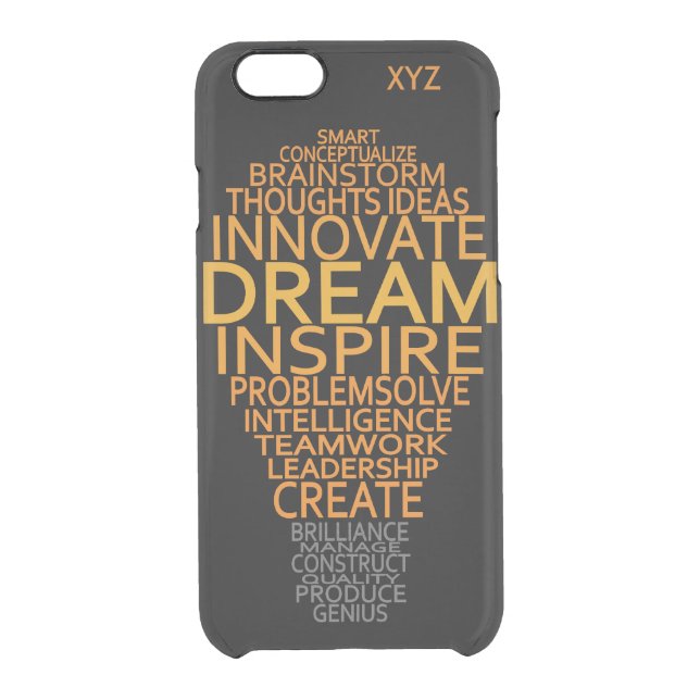 Inspirational Light Bulb custom monogram cases (Back)